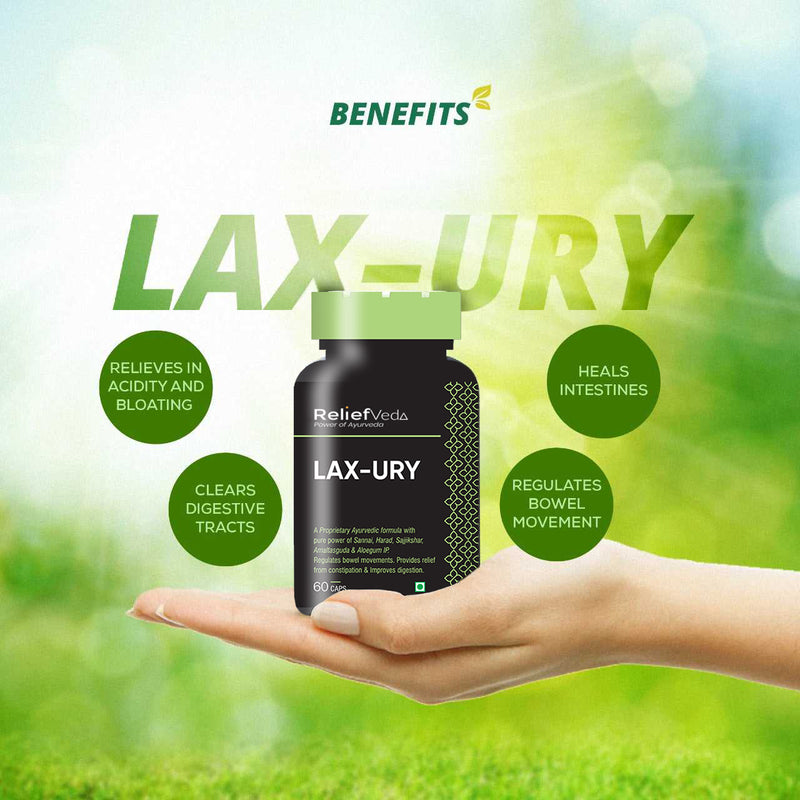 Baidyashakti LAX-URY (Ayurvedic Treatment for Irregular Bowel, Constipation,  Acidity & Gas)
