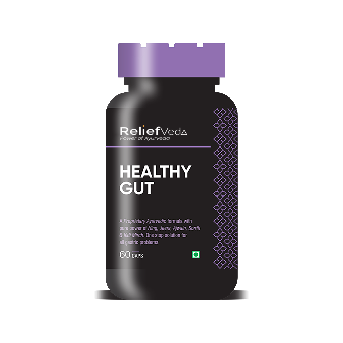 Reliefveda by Baidyashakti Healthy Gut (Ayurvedic Treatment for Digestion, Gas, Acidity & Bloating)