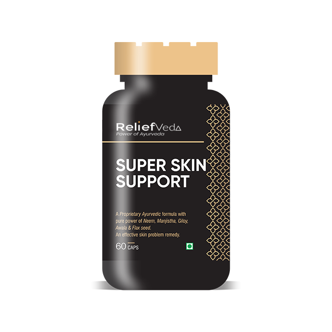 Reliefveda by Baidyashakti Super Skin Support (Ayurvedic skin care treatment for Exzema, Urticaria, Psoriasis and Contact Dermatitis.)
