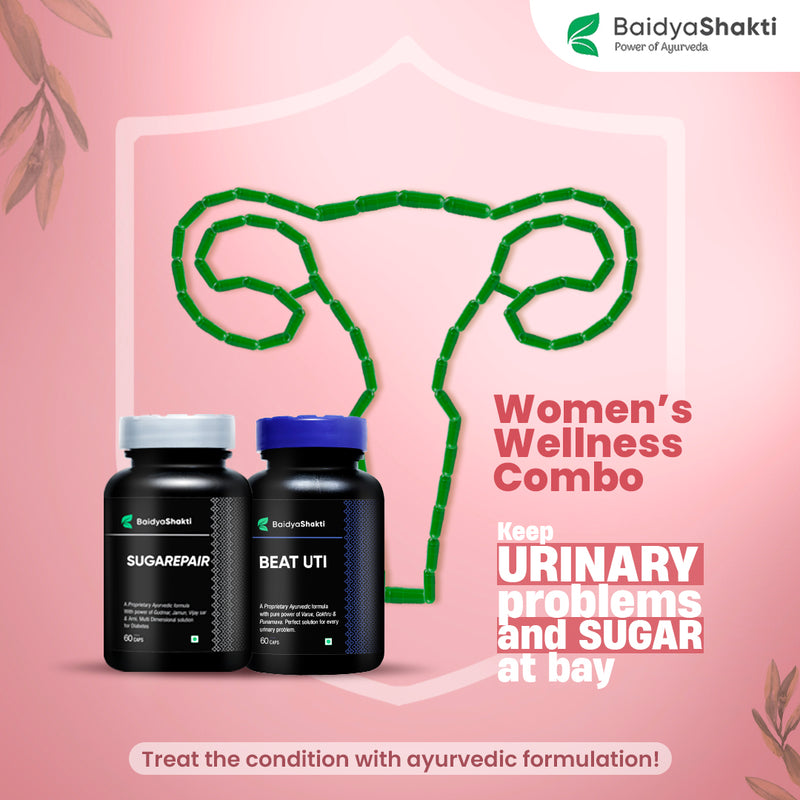 WOMEN'S WELLNESS COMBO BAIDYASHAKTI BEAT UTI + SUGAREPAIR